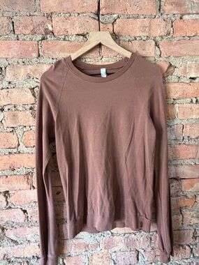 American Apparel Brown Crewneck Long Sleeve Sweatshirt